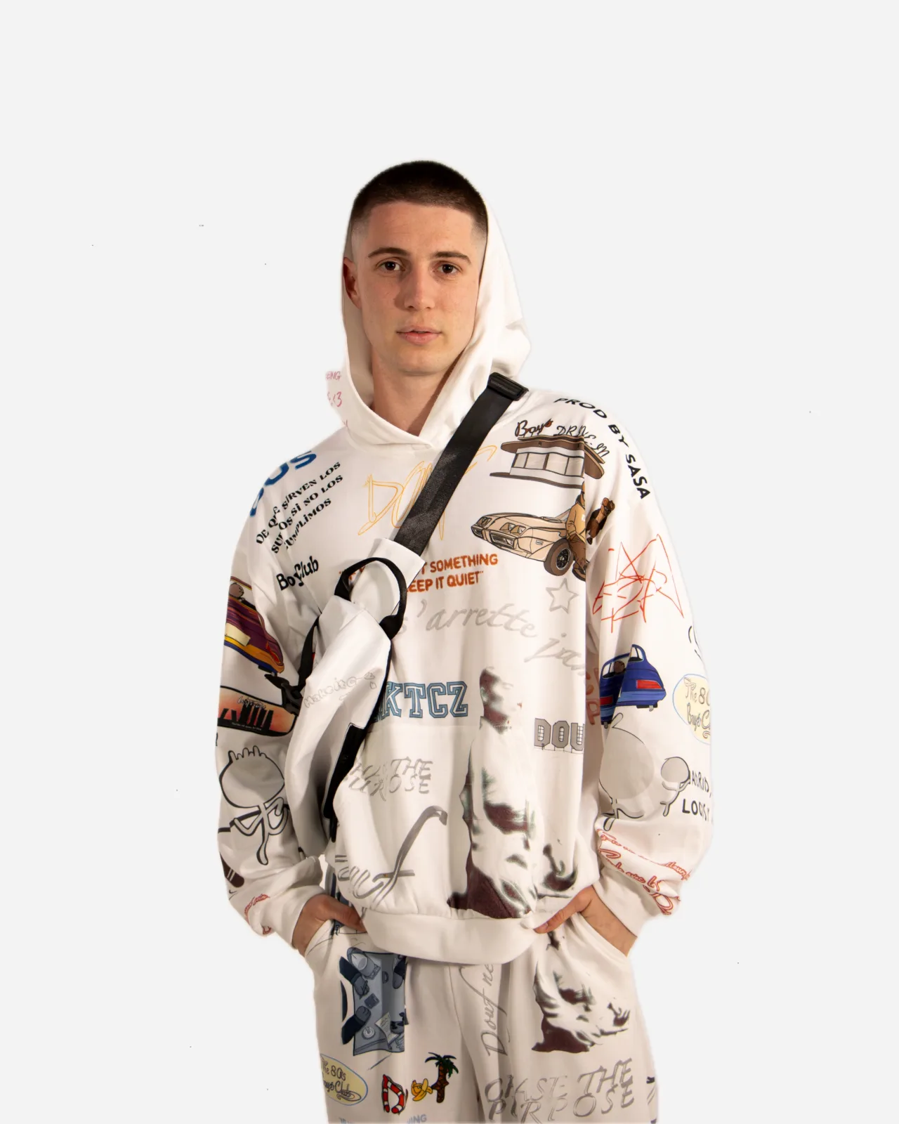 artist series hoodie — douf × cliobbp — vista 1