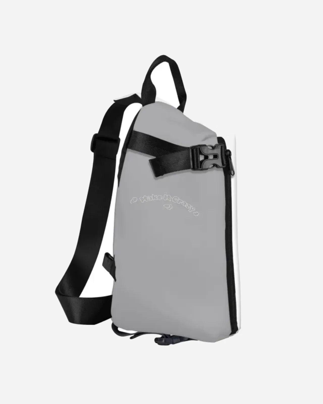 make it crazy crossbody — gris — vista 2