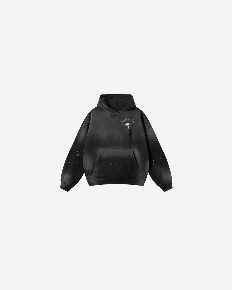 deep balance graffiti hoodie
