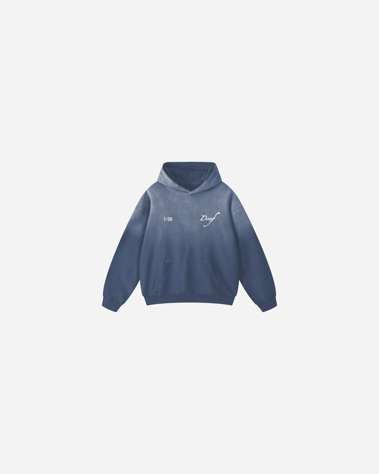douf script hoodie — monkey wash — azul