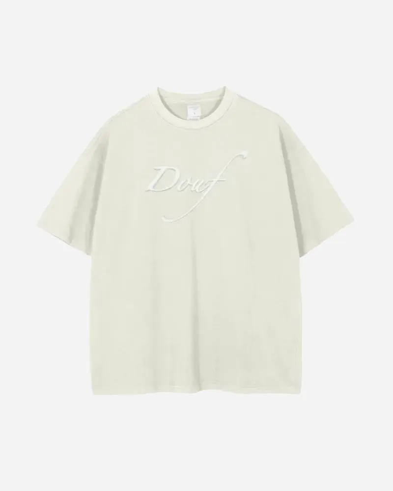 douf script tee — crème
