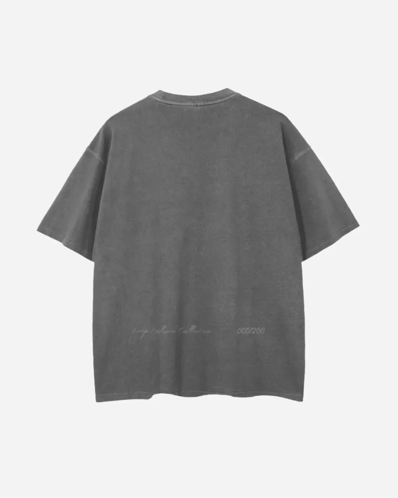 douf script tee — gris — vista 2