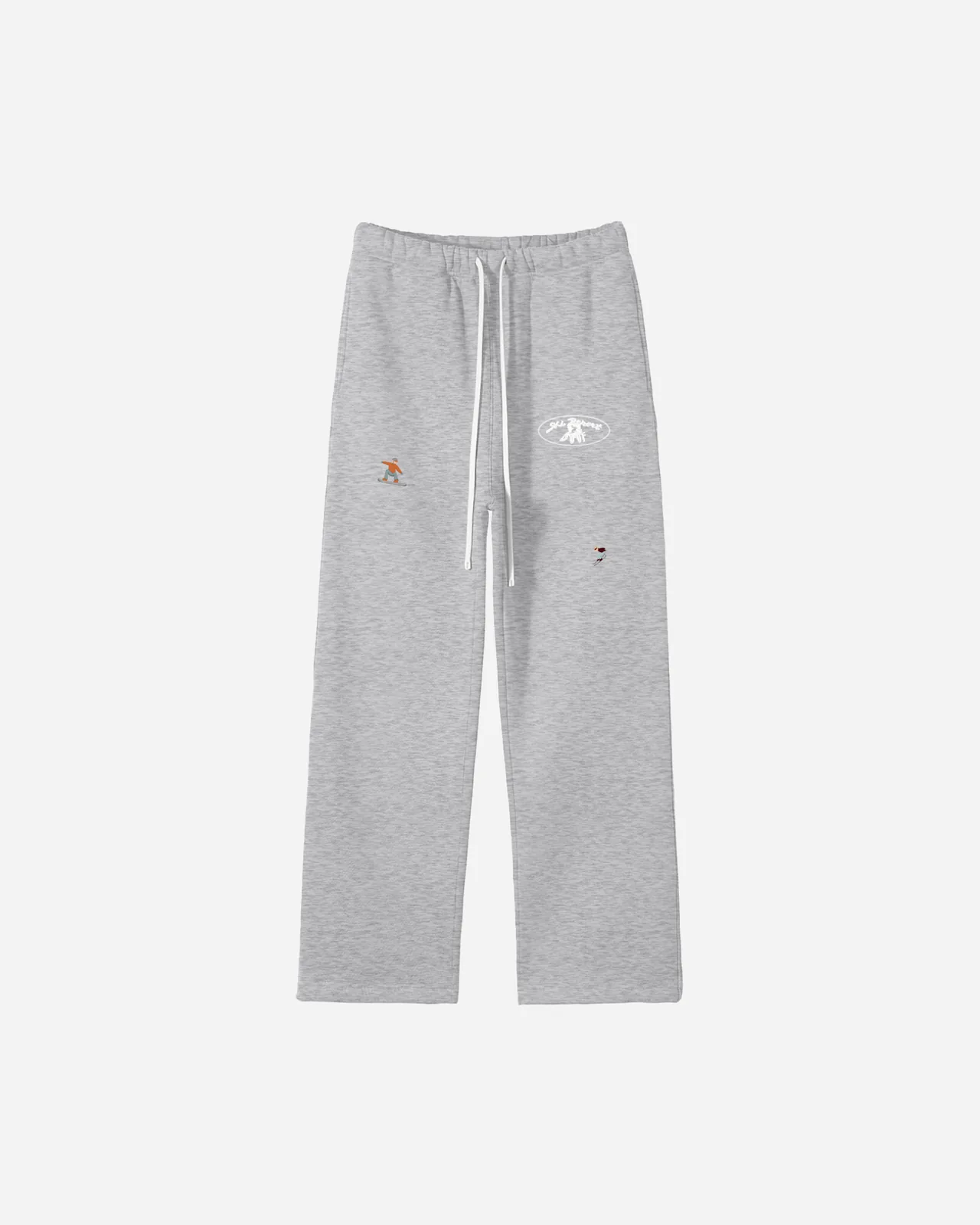 downhill track pants — gris nieve