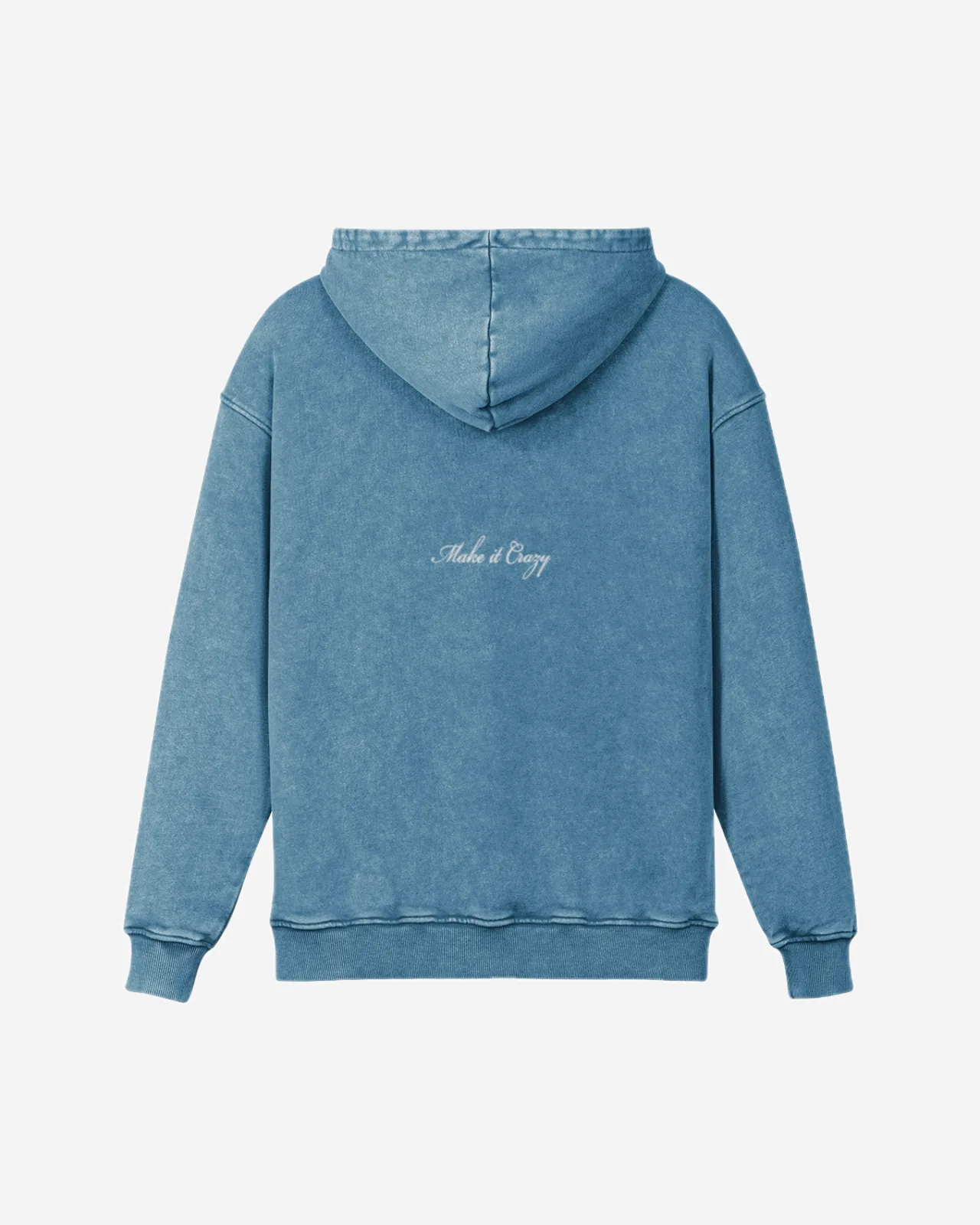 essentials washed hoodie — washed blue — vista 2