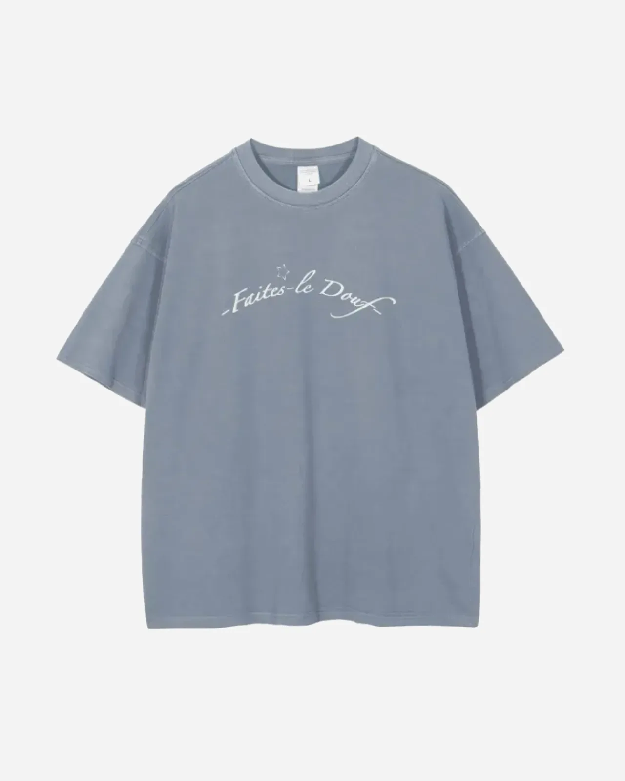 faites-le douf tee — bleu — vista 1