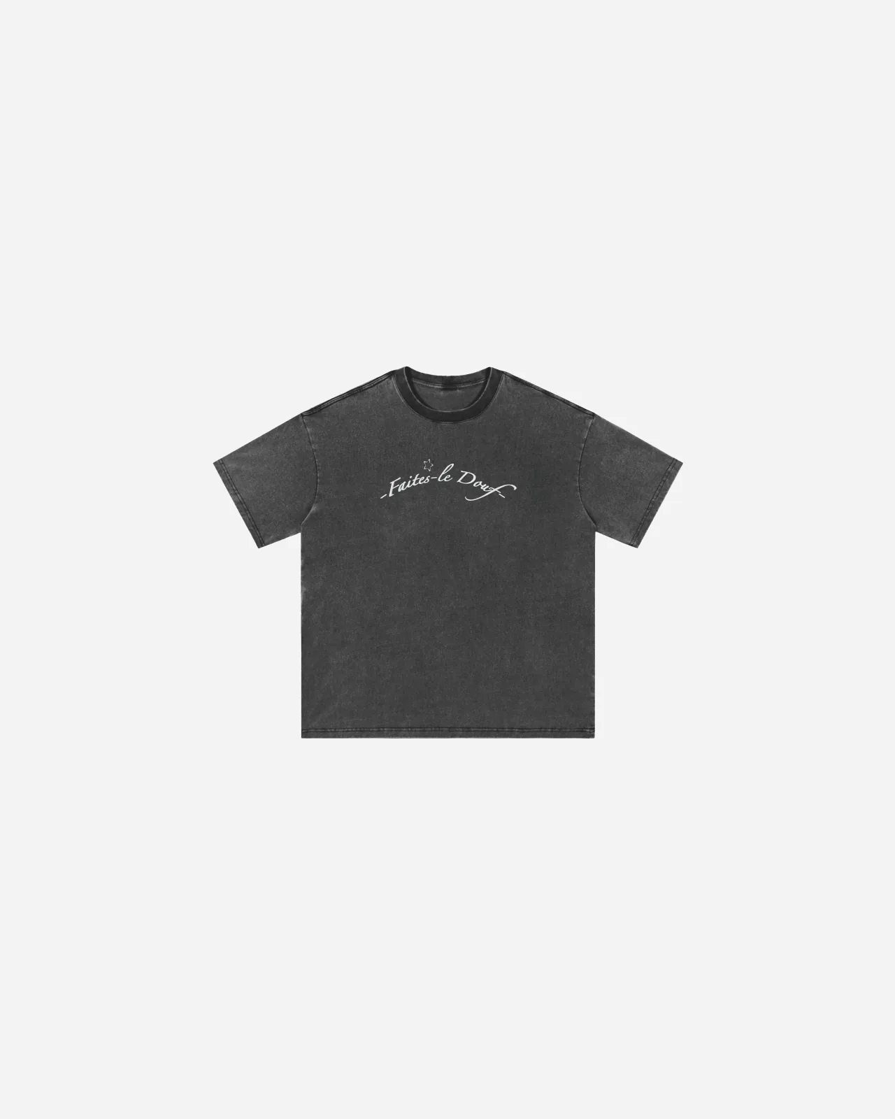 faites-le douf tee — gris lavado