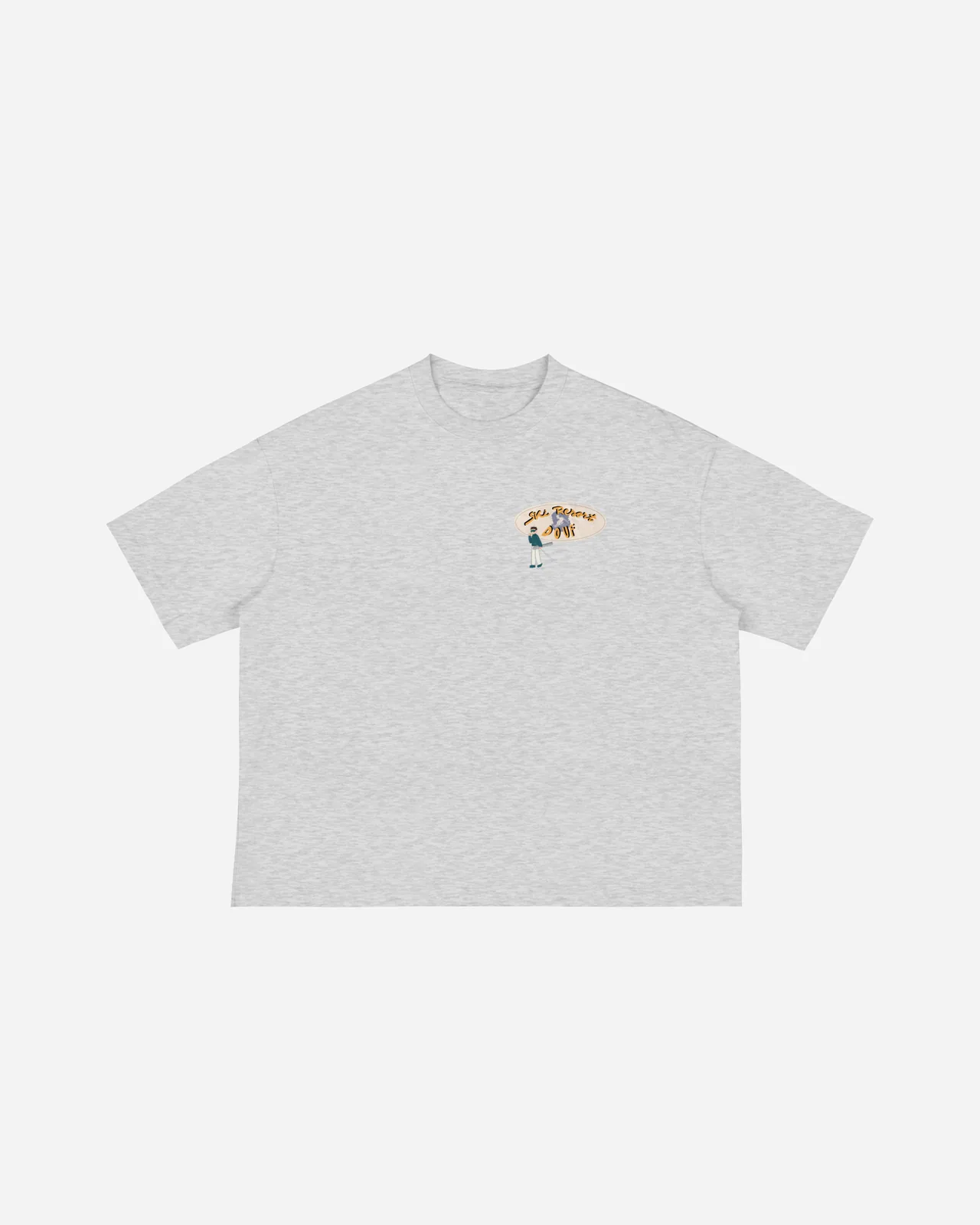 gimme a break tee — gris nieve