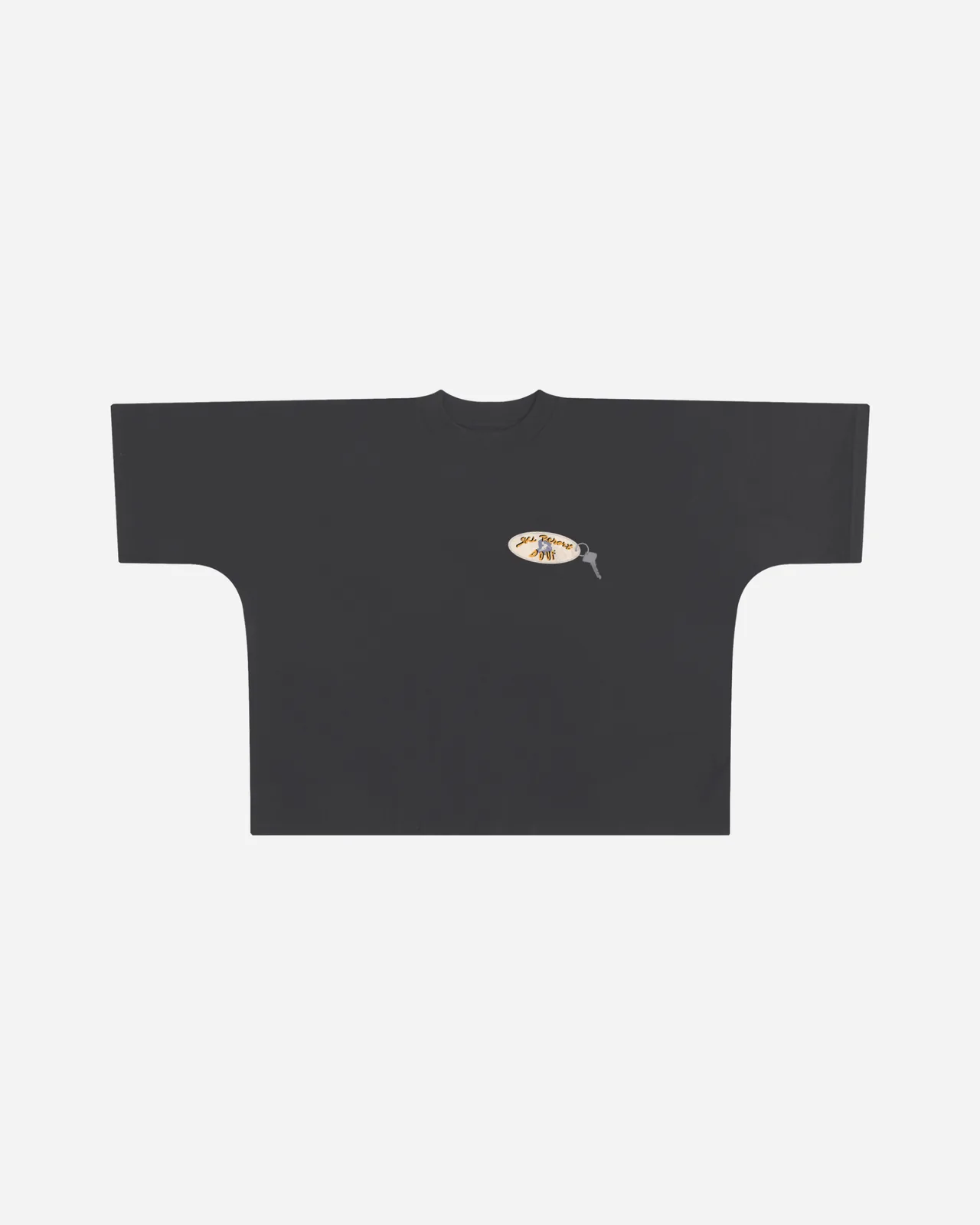 lobby guy heavyweight tee — gris oscuro