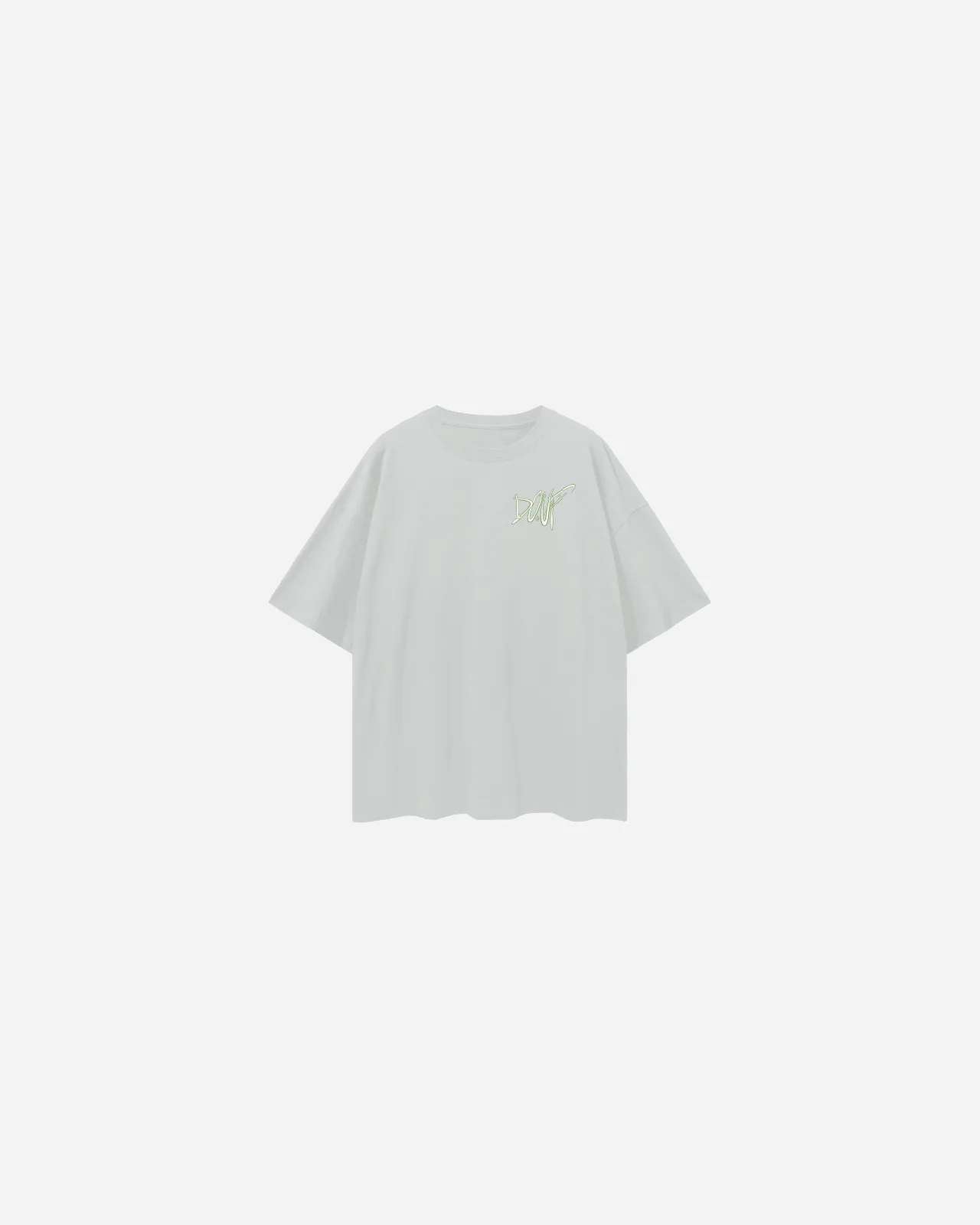 loose basic tee — gris claro