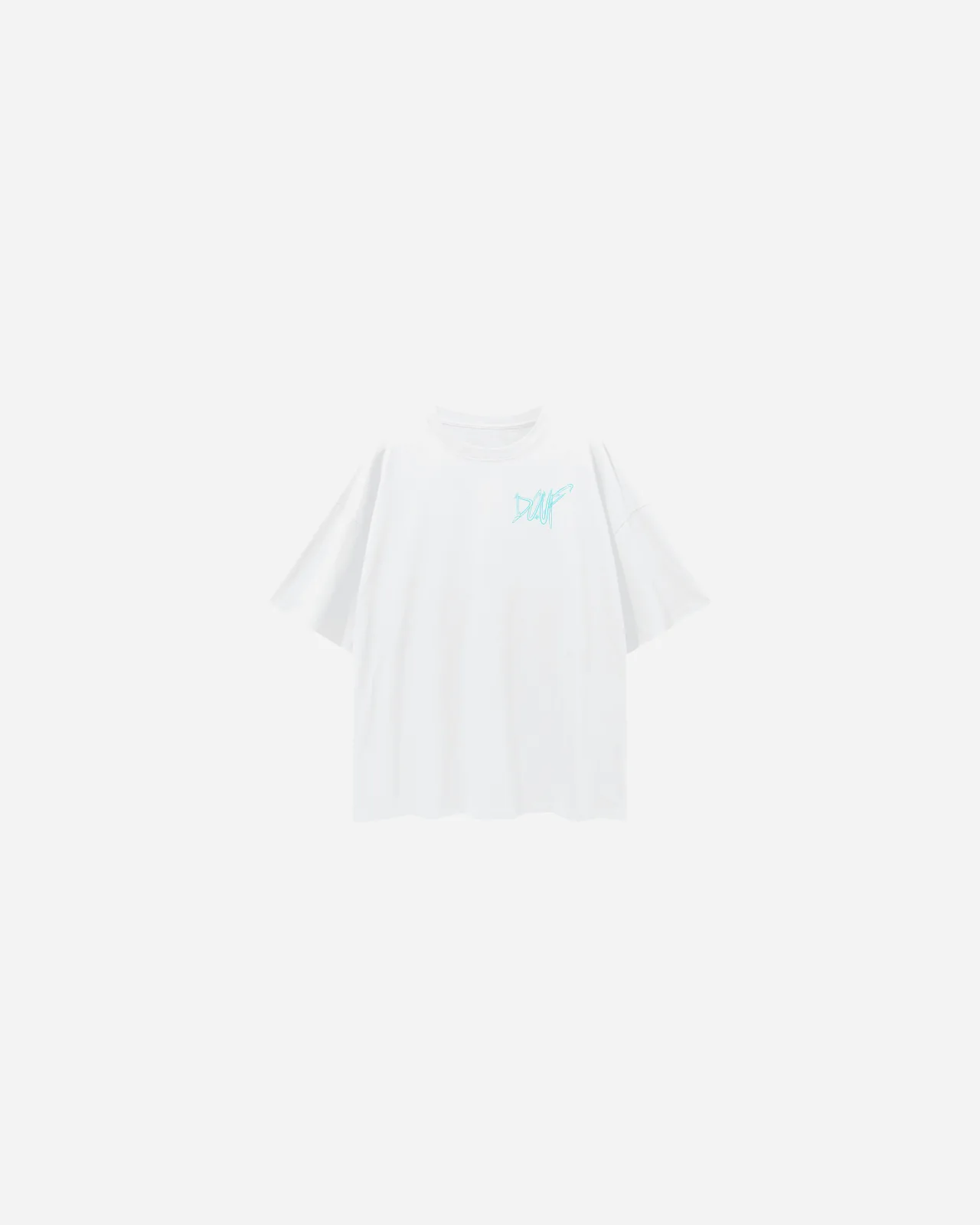 loose basic tee — blanco