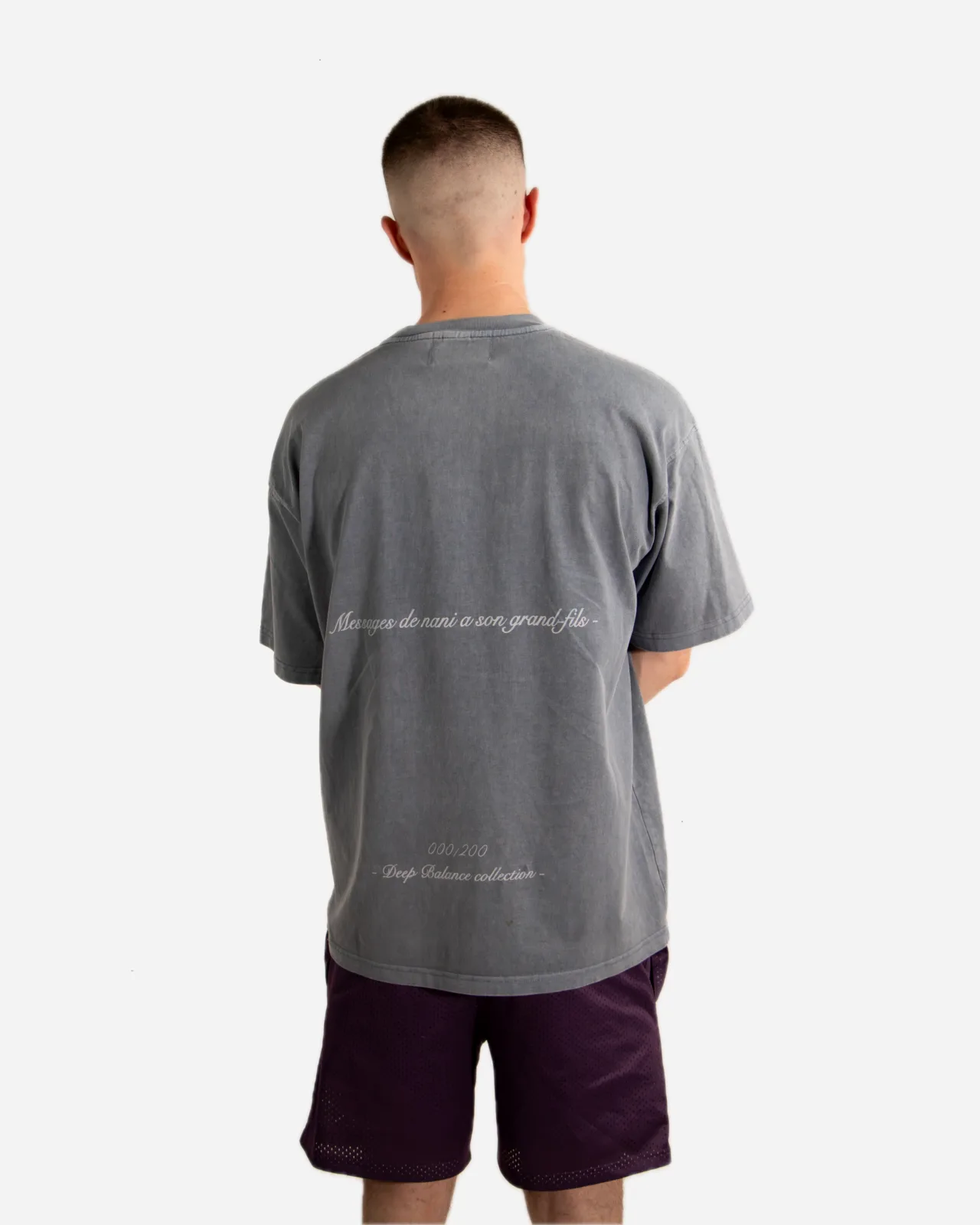 messages de nani tee — bleu — vista 4