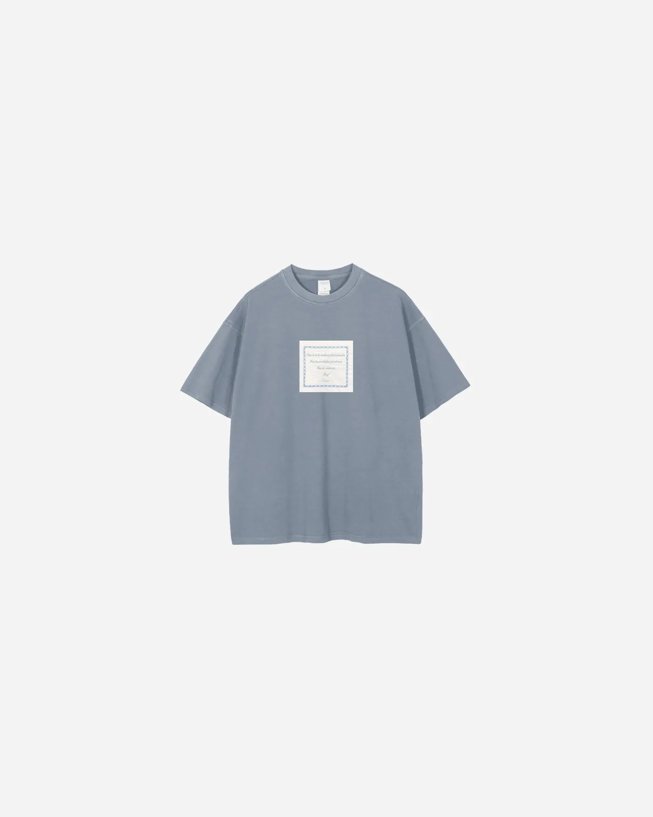 messages de nani tee — azul