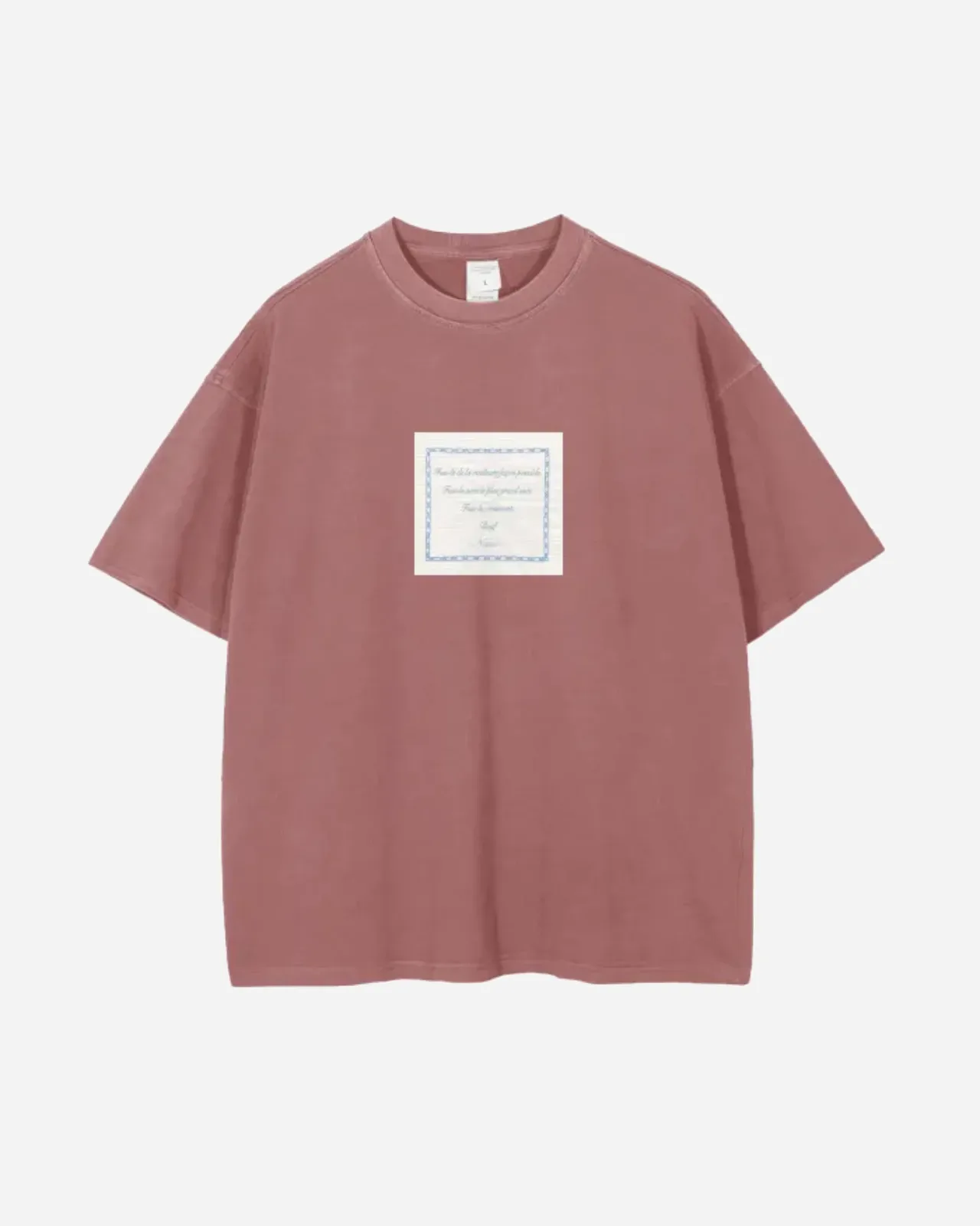 messages de nani tee — rouge — vista 1