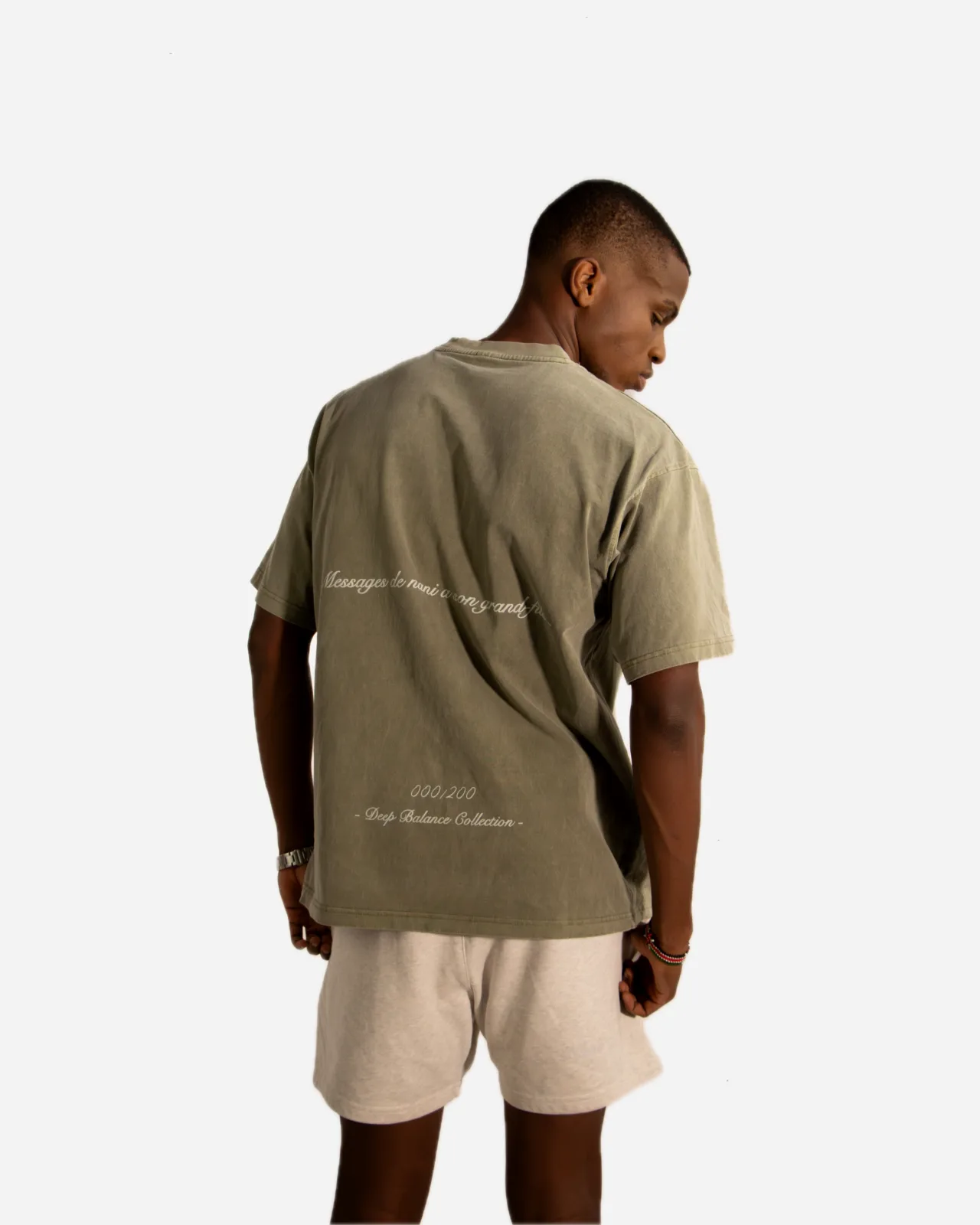 messages de nani tee — vert — vista 4