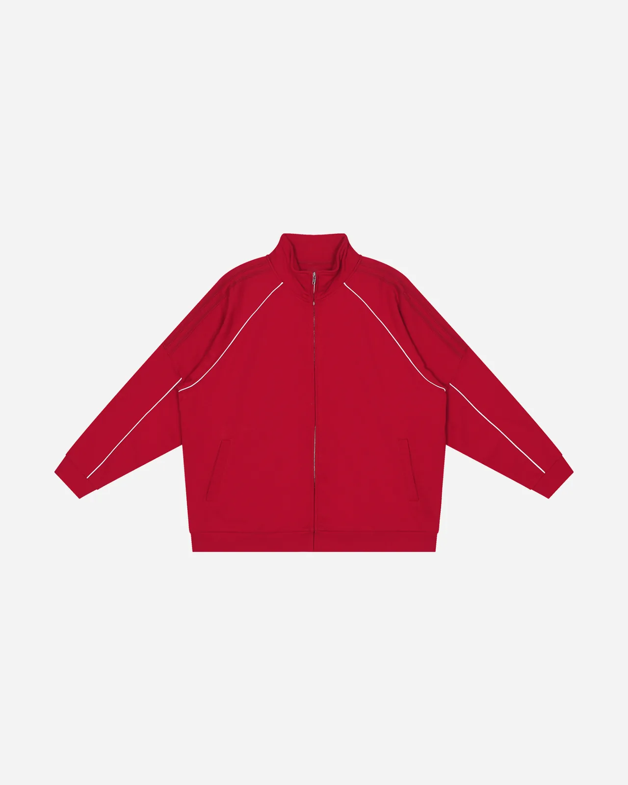 reflective raglan jacket — rojo