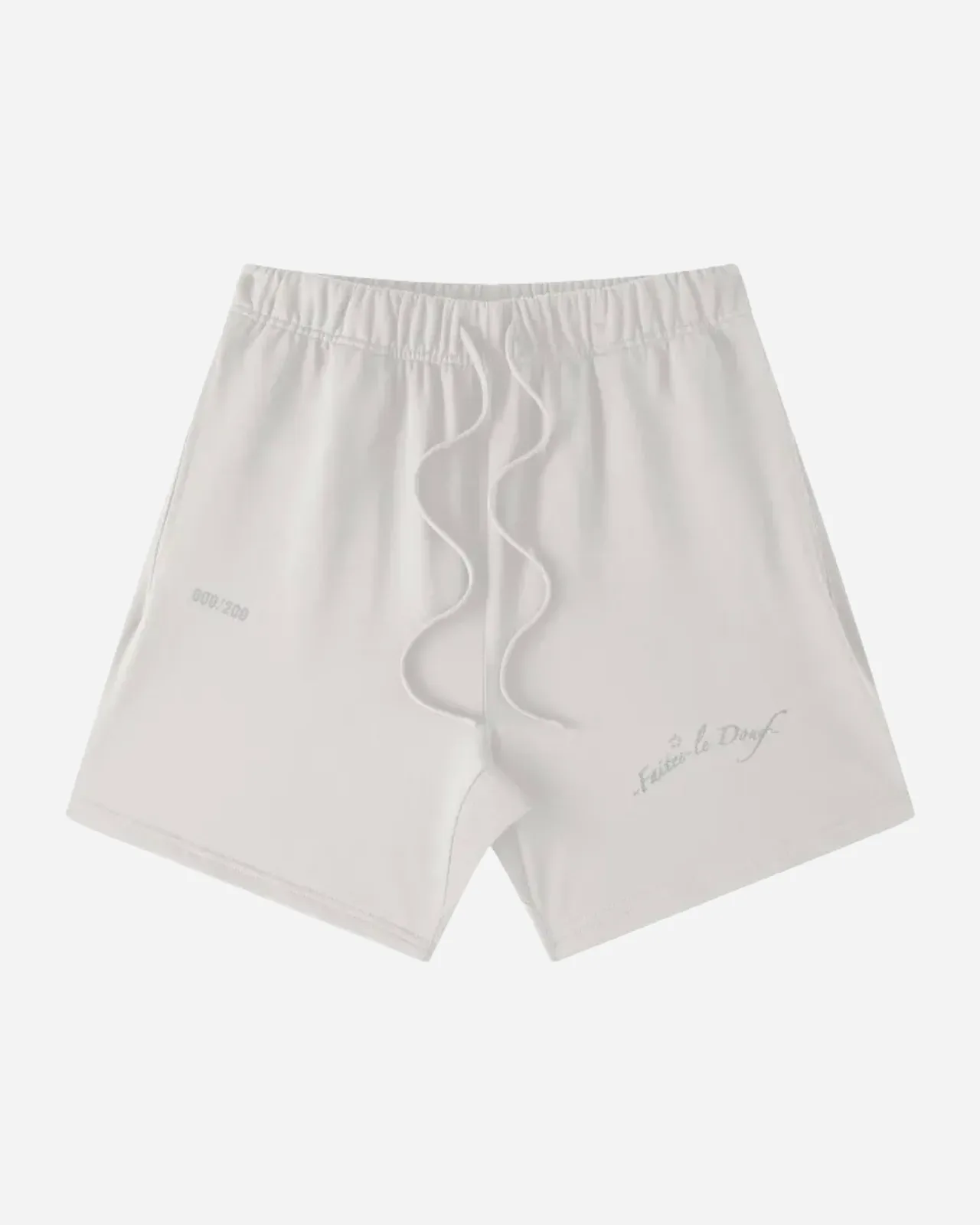 shorts heavyweight — blanc — vista 1