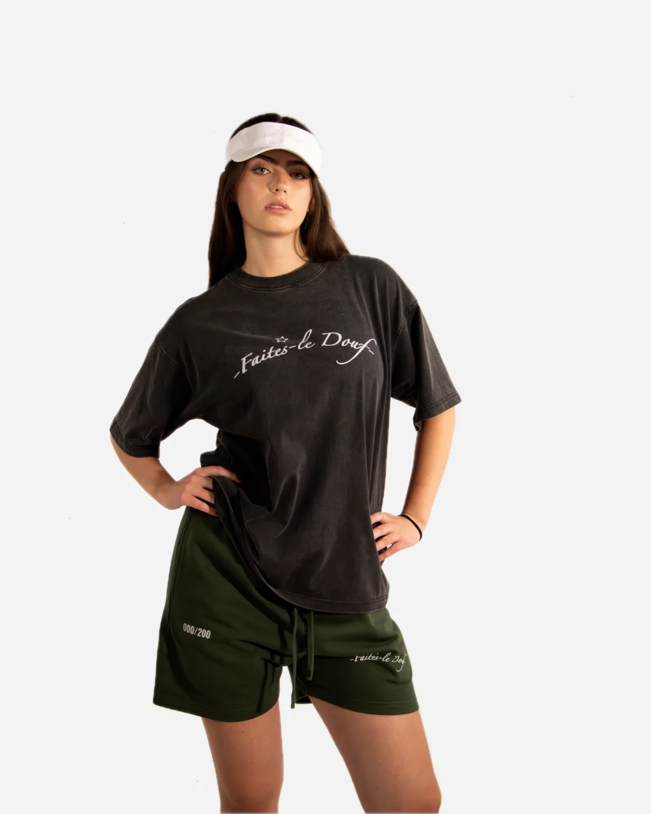 shorts heavyweight — vert foncé — vista 3