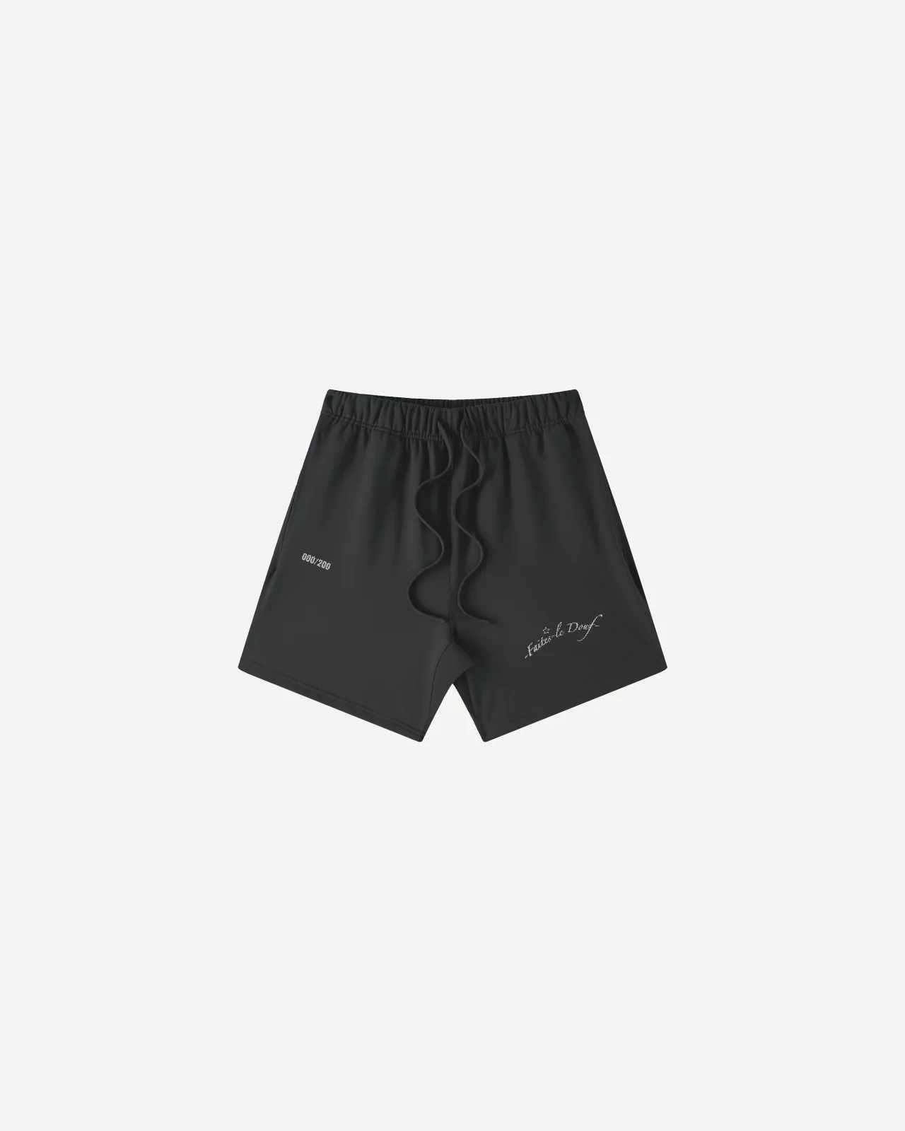 shorts heavyweight — faites-le douf — gris carbón