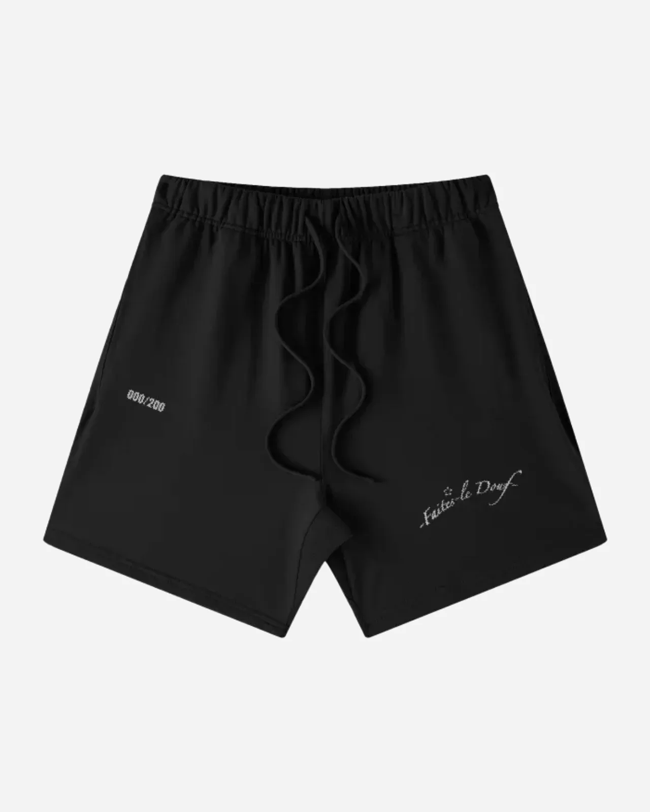 shorts heavyweight — noir — vista 1