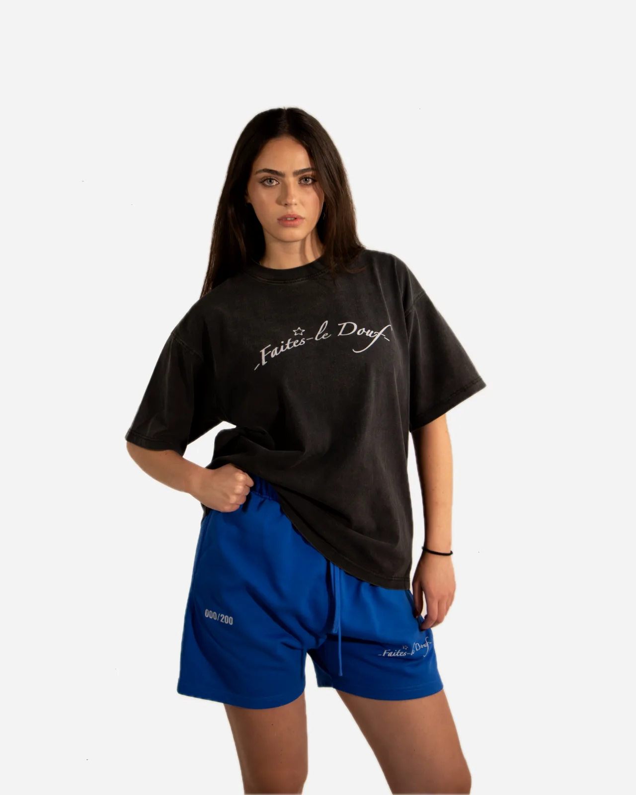 shorts heavyweight — bleu royal — vista 4