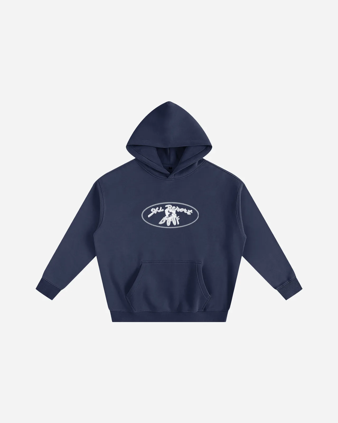 sky fleece hoodie — azul marino